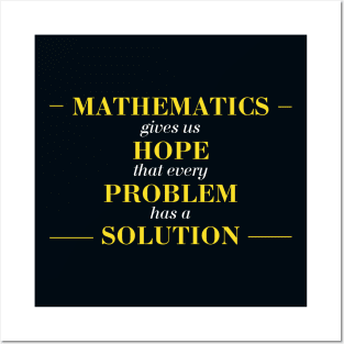 Inspiring Hope in Mathematics Quotes Posters and Art